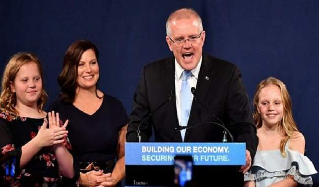 australian-prime-minister-scott-morrison-declared-historic-win