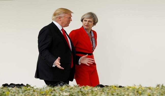 trump-meets-uk-prime-minister-theresa-may-talks-on-business-issues