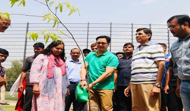 on-the-occasion-of-world-environment-day-rijiju-promises-environment-friendly-sports-facility