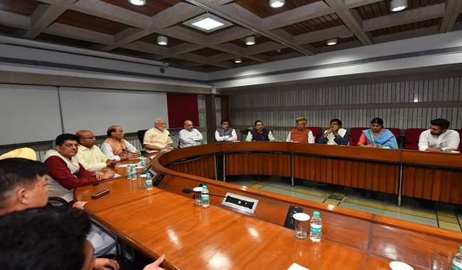 bjp-parliamentary-party-and-nda-meeting-before-the-session