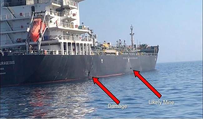 the-us-army-said-the-attack-on-japanese-tanker-near-land-mines-is-related-to-iran-tanker