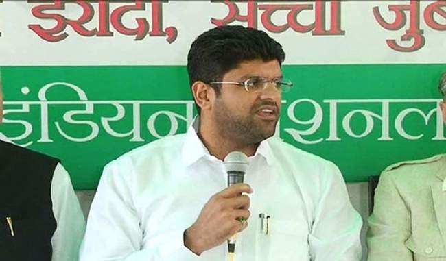 dushyant-chautala-in-strengh-party-after-defeating-in-lok-sabha-elections