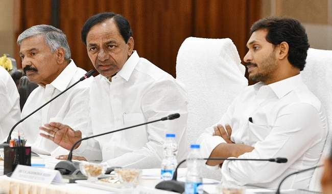 kcr-and-jagan-mohan-discussed-the-pending-issues-including-water-sharing-of-godavari-and-krishna-river