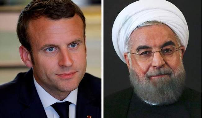 macron-and-rouhani-talk-about-de-escalating-iran-us-tension