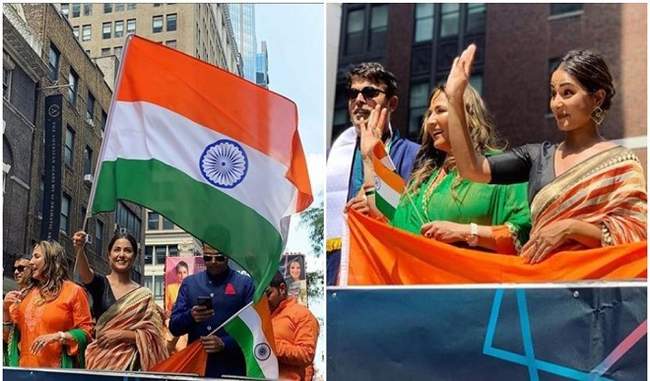 hina-khan-attends-india-day-parade-in-america