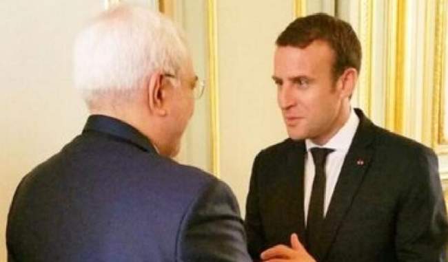 iran-s-foreign-minister-met-french-president-macron-said-the-way-ahead-is-difficult