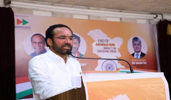 article-370-was-removed-to-fulfill-the-promise-made-to-the-country-not-the-vote-g-kishan-reddy