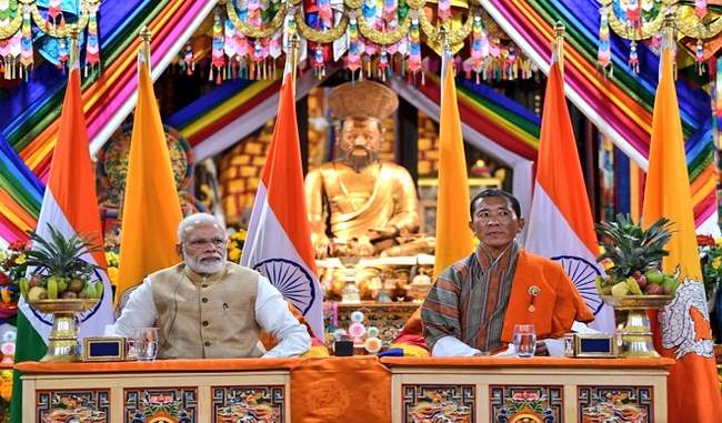 pm-modi-holds-talks-with-bhutanese-counterpart-as-two-countries-sign-10-mous