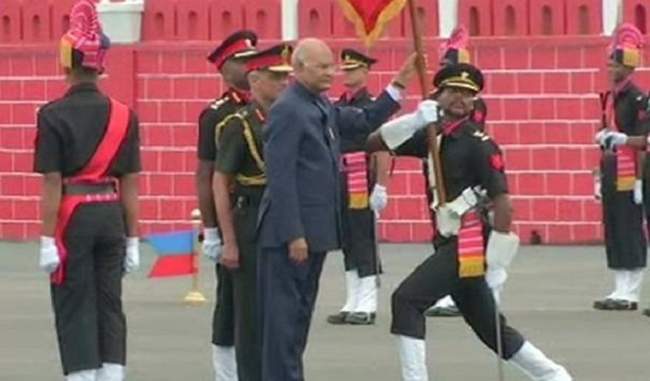 राष्ट्रपति कोविंद ने आर्मी एयर डिफेंस कोर को सर्वोच्च सैन्य सम्मान ‘प्रेजिडेंट्स कलर्स’ से नवाजा