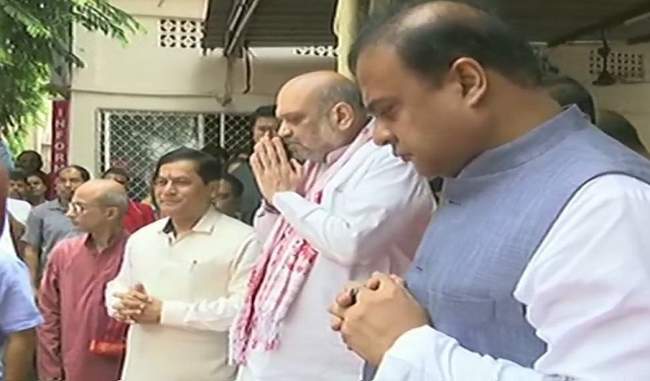 home-minister-shah-on-two-day-visit-offer-prayers-at-kamakhya-temple