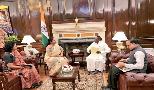 chief-minister-of-puducherry-meets-shah-sitharaman-on-his-demands