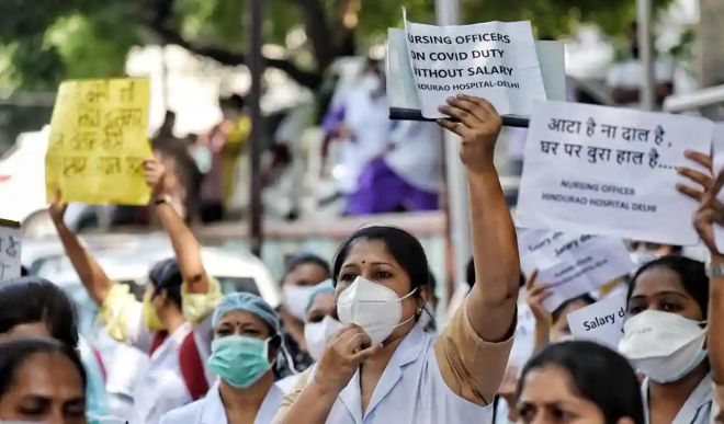 doctor salary delhi protest