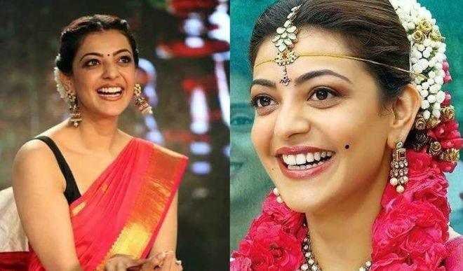 A few hours before the wedding, Kajal Aggarwal shared this picture
