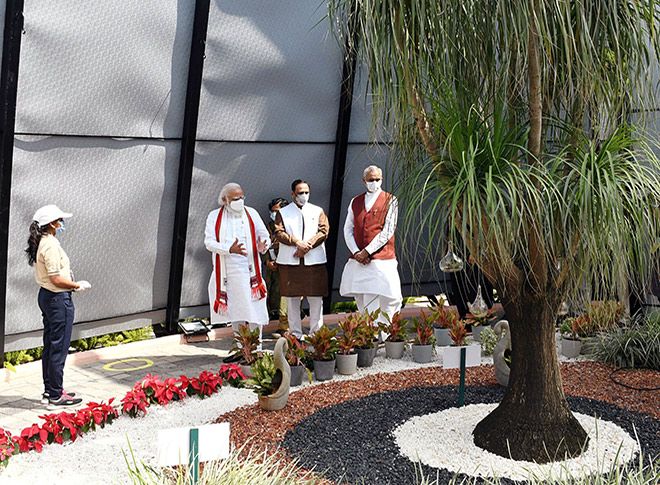 पीएम मोदी ने किया एकता मॉल और आरोग्य वन का उद्घाटन