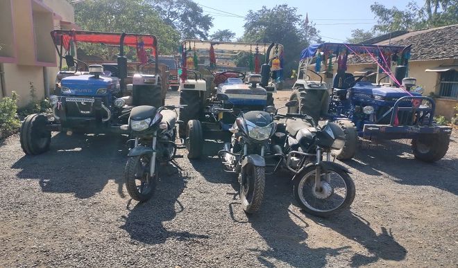 Tractor and motorcycle thief arrested