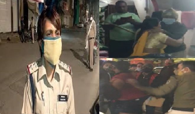 महिला थाना प्रभारी के साथ व्यापारी ने की बत्तमीजी, दो पुलिसकर्मियों को आई चोटें
