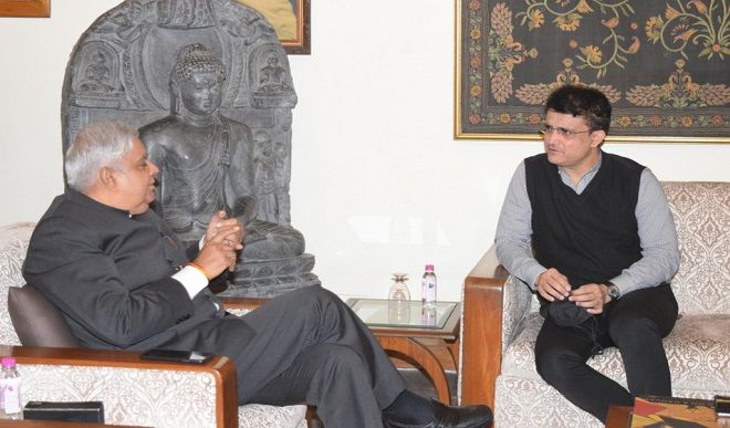Sourav Ganguly meets Jagdeep Dhankhar