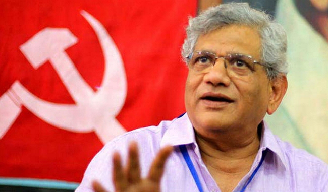 yechury-raised-questions-on-pm-silence-over-disputed-statements-of-bjp-leaders