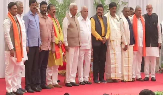 karnataka-yeddyurappa-cabinet-expanded-10-new-ministers-inducted