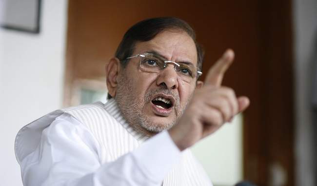 modi-govt-creating-atmosphere-of-unrest-says-sharad-yadav