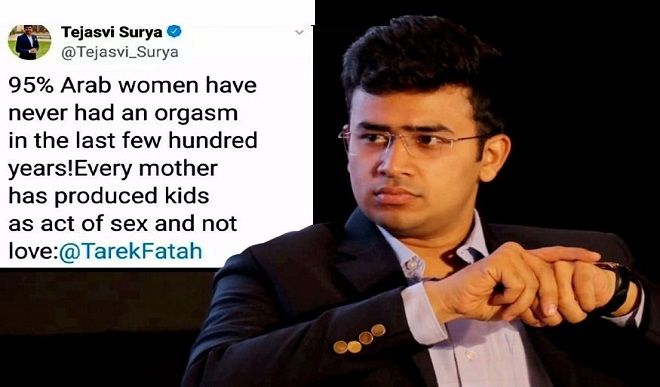 अरब की महिलाओं पर 5 साल पुराने ट्वीट का स्क्रीनशॉट तेजस्वी के लिए बना मुसीबत, भारतीय राजदूत को देनी पड़ी सफ़ाई
