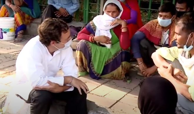 कांग्रेस ने राहुल गांधी की मजदूरों से मुलाकात पर जारी की डॉक्यूमेंट्री, करोड़ों परिवारों के लिए की न्याय की मांग