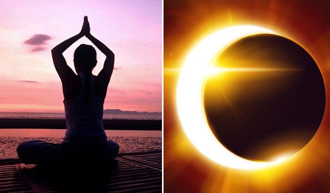 Yoga day solar eclipse