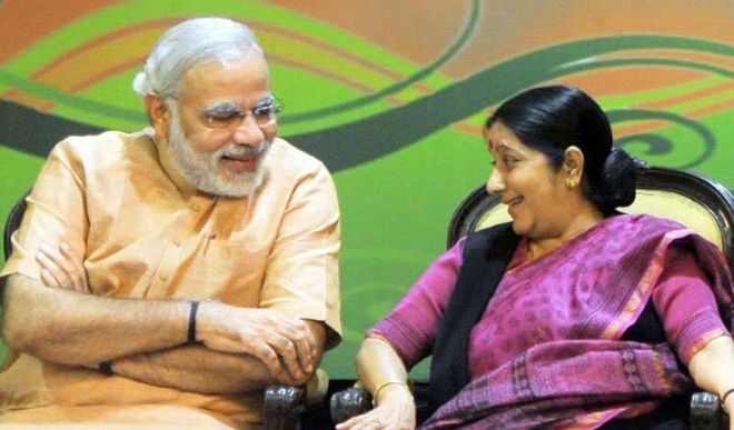 Sushma Swaraj, PM Modi 
