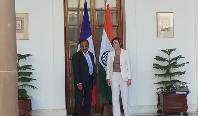 Doval talks with French Defence Minister