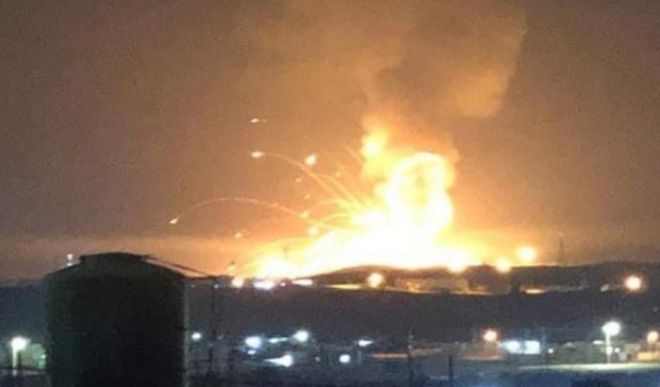 Huge blast rocks Jordan military base in Zarqa