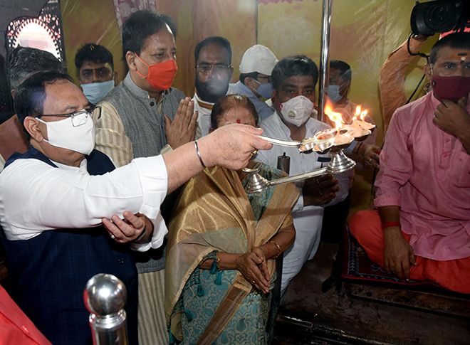 जेपी नड्डा ने बड़ी पटन देवी मंदिर में की पूजा-अर्चना जेपी नड्डा ने बड़ी पटन देवी मंदिर में की पूजा-अर्चना