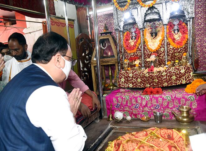 जेपी नड्डा ने बड़ी पटन देवी मंदिर में की पूजा-अर्चना जेपी नड्डा ने बड़ी पटन देवी मंदिर में की पूजा-अर्चना