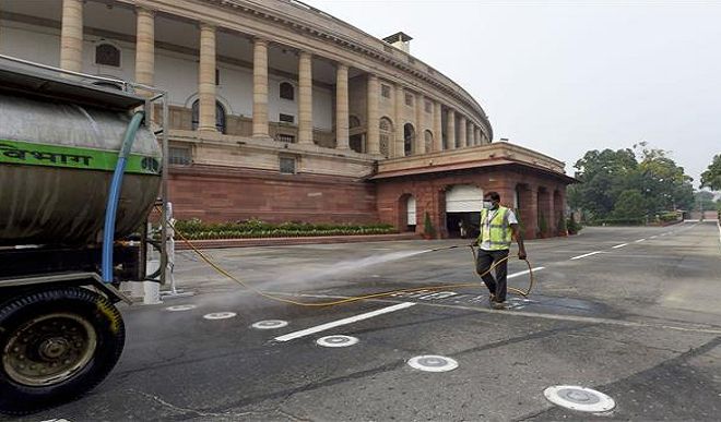 Indian Parliament Corona