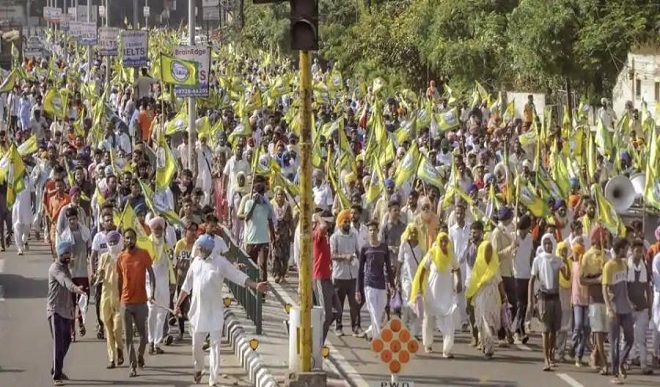 protest against agricultural bills