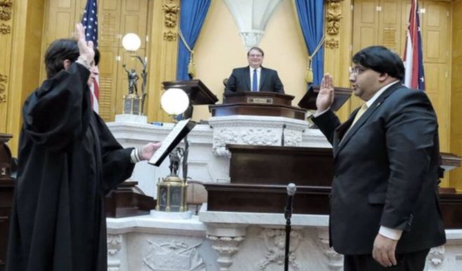 Indian American Niraj Antani sworn in as Ohio senator