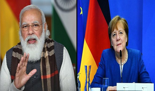 Modi talks to German Chancellor