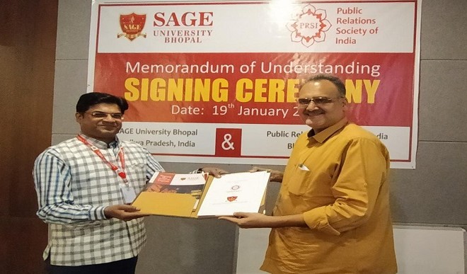 Agreement between SAGE University 