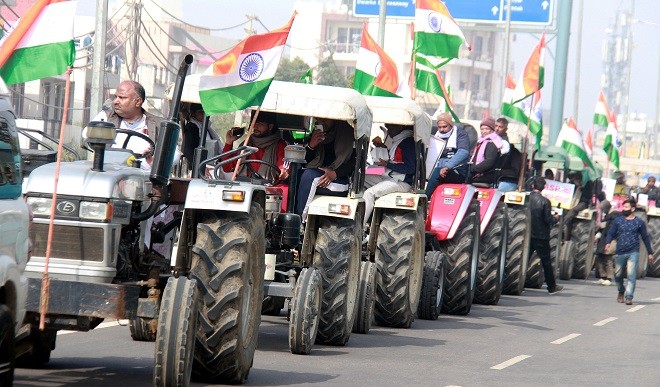  police on tractor parade