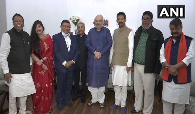 राजीब बनर्जी सहित TMC के कई पूर्व नेताओं ने अमित शाह से की मुलाकात, भाजपा में हुए शामिल