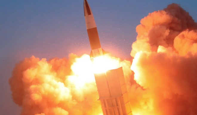 N Korea Test-Fires Newly Developed Anti-Aircraft Missile