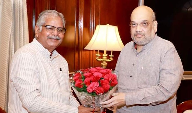 Dharamlal Kaushik met Amit Shah