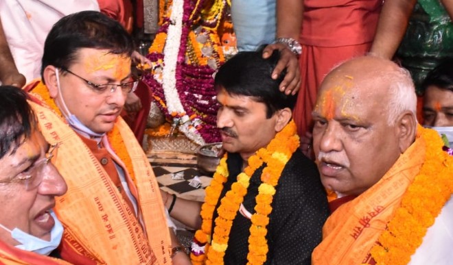 Pushkar Dhami reached Ayodhya as CM of Uttarakhand