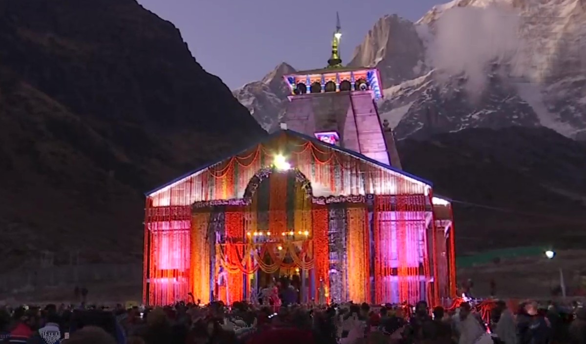 The doors of Kedarnath temple were closed