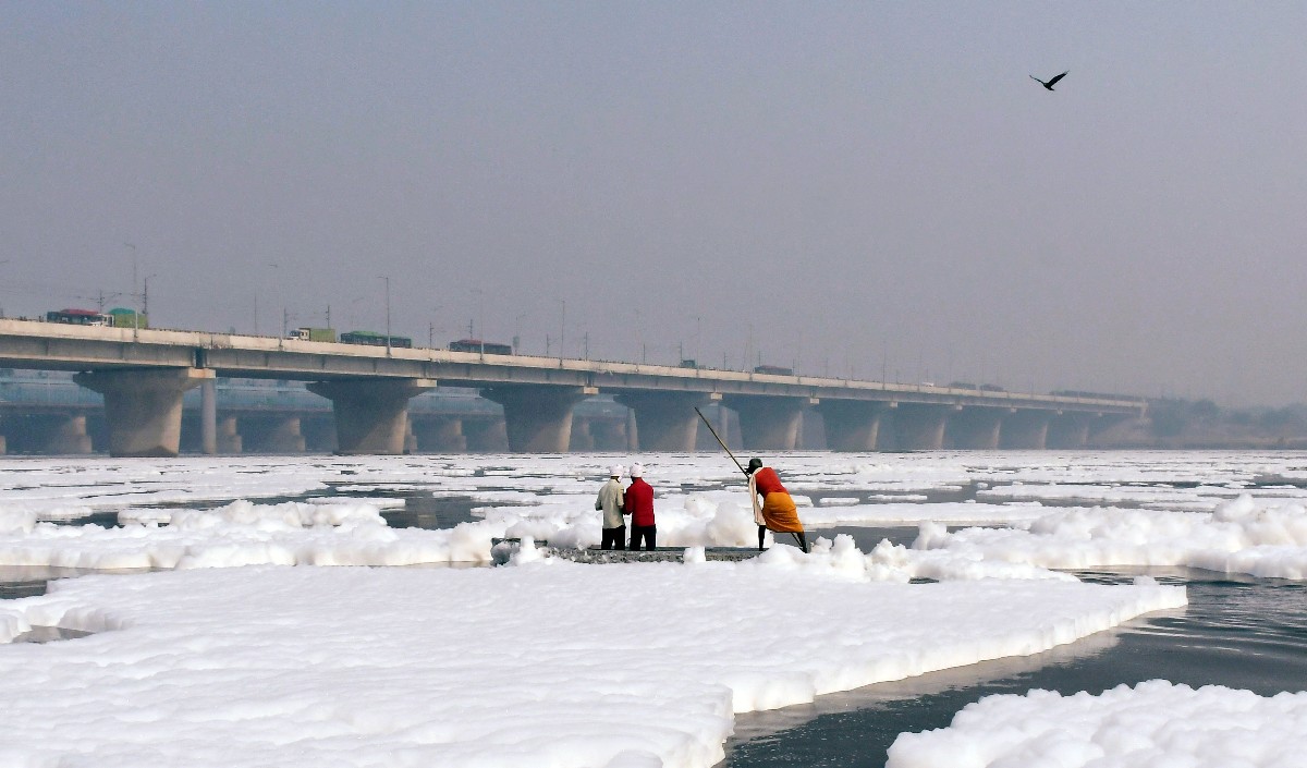 Yamuna River Froth 