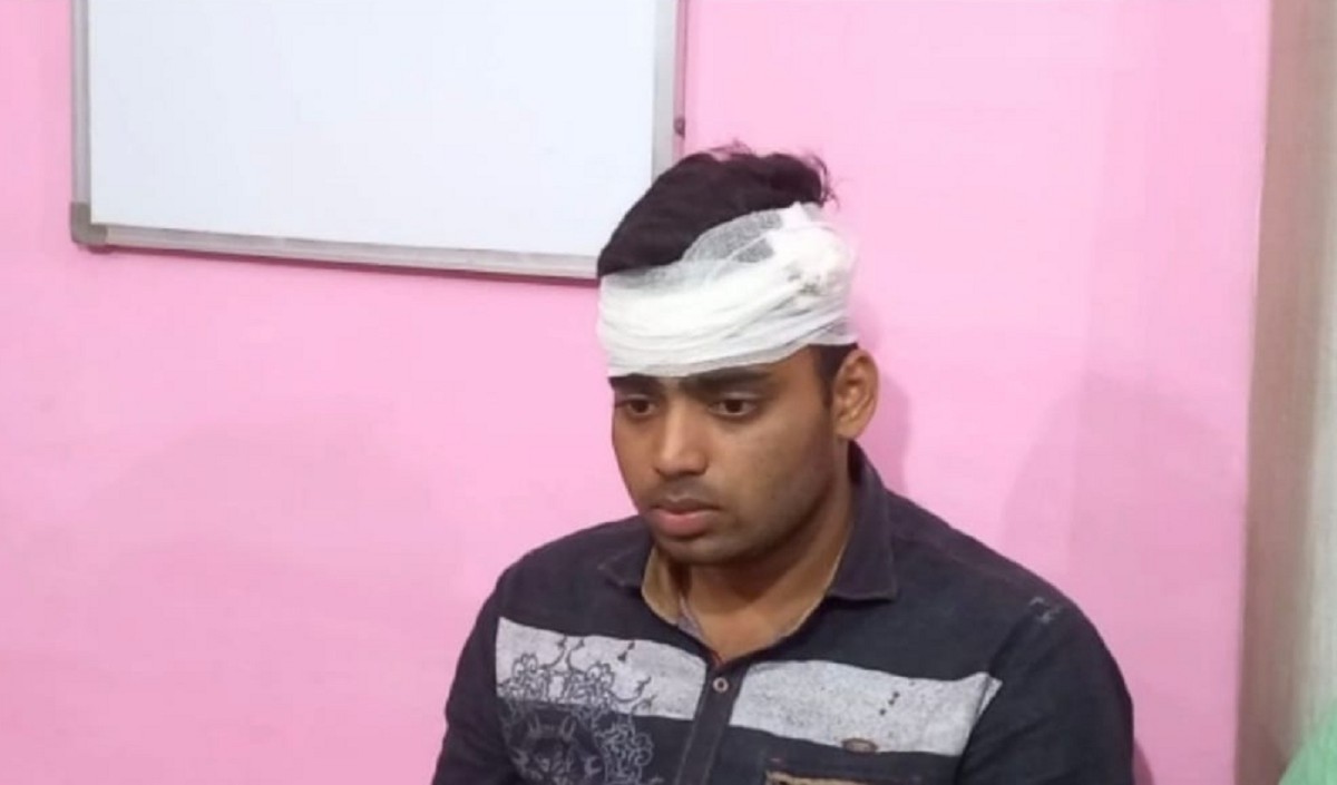 मेरठ :बैंक के बाहर व्यापारी से लाखो की लूट, सिर पर राड मारकर किया घायल,बदमाश फरार
