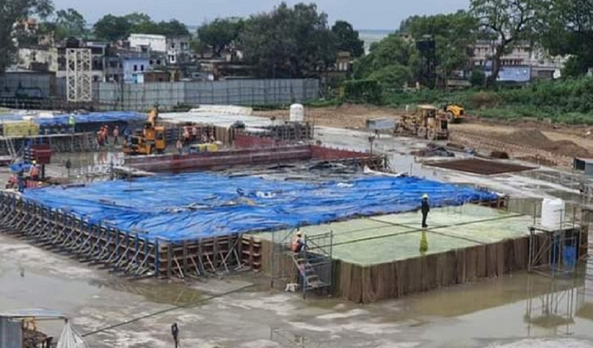 Raft construction again changed in Ram temple construction