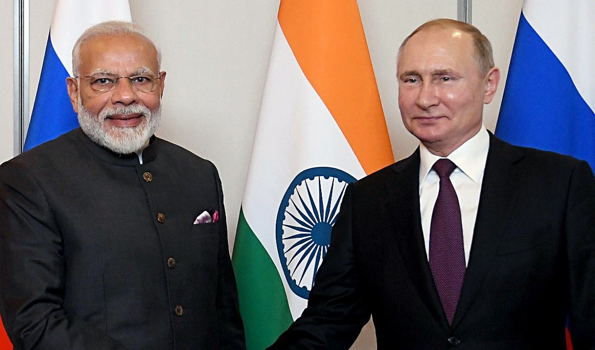 Russian President Vladimir Putin on a power-packed visit to India today