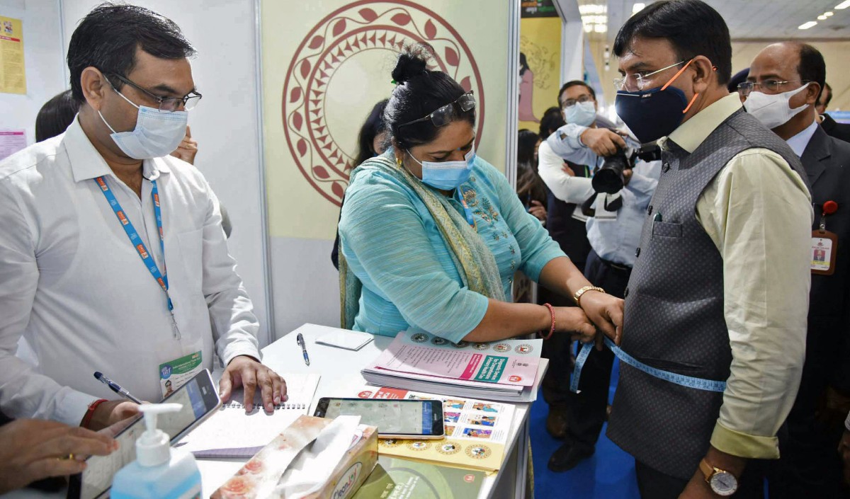 Chandigarh Union Health Minister Mandaviya visits PGIMER