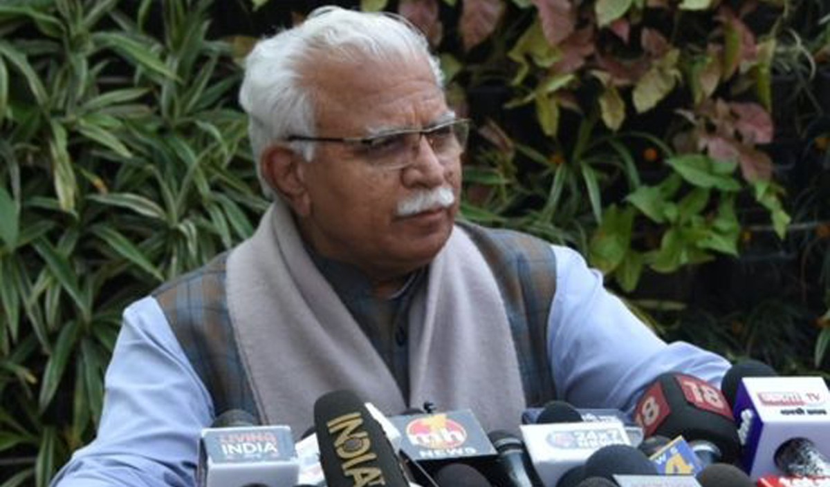 Chief minister Manohar lal