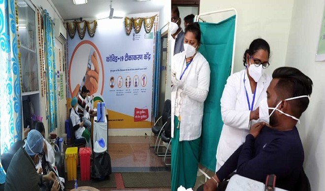 corona vaccinated in Madhya Pradesh